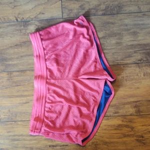 Pink workout shorts